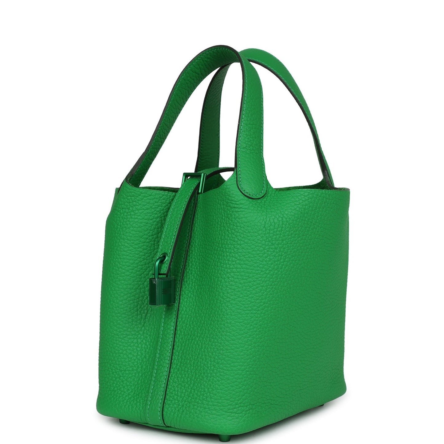 Hermes Monochrome Picotin 18 Bambou Clemence Green Hardware