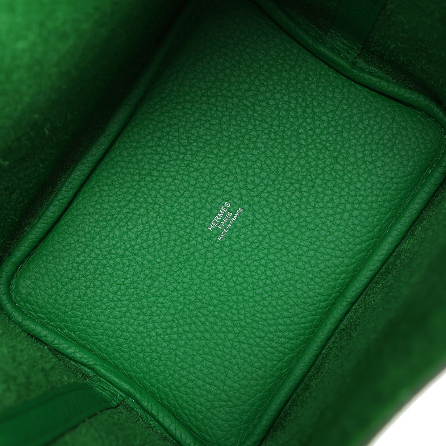 Hermes Monochrome Picotin 18 Bambou Clemence Green Hardware