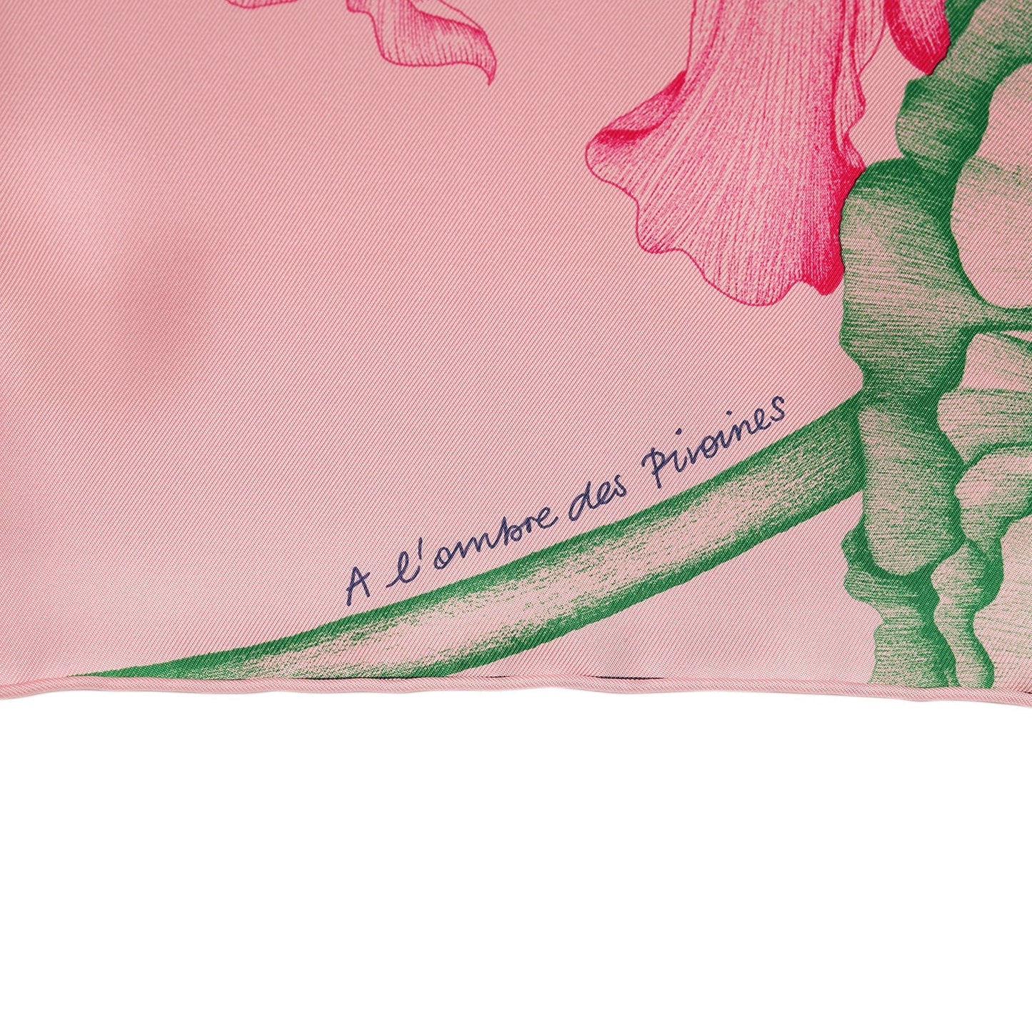 Hermes “A l'Ombre des Pivoines” Silk Scarf 90cm