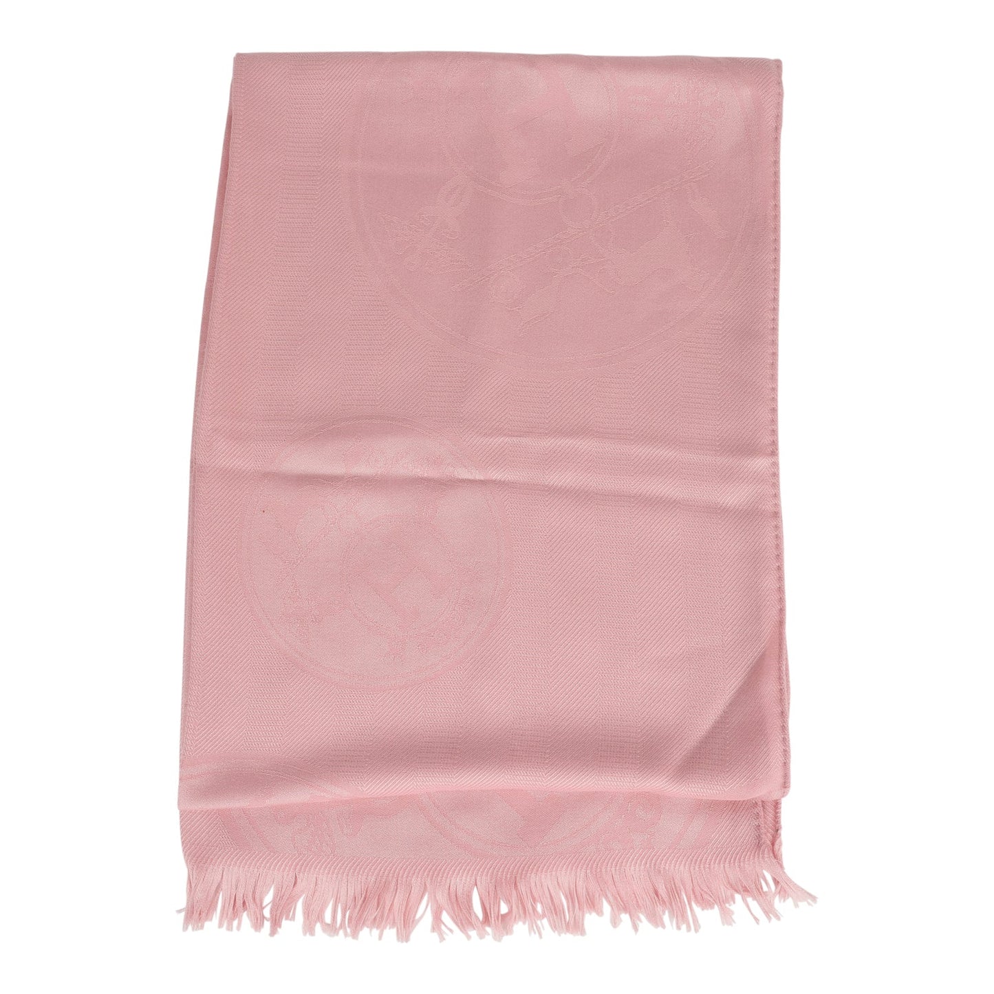 Hermes New Libris Stole Pink Petale Cashmere and Silk