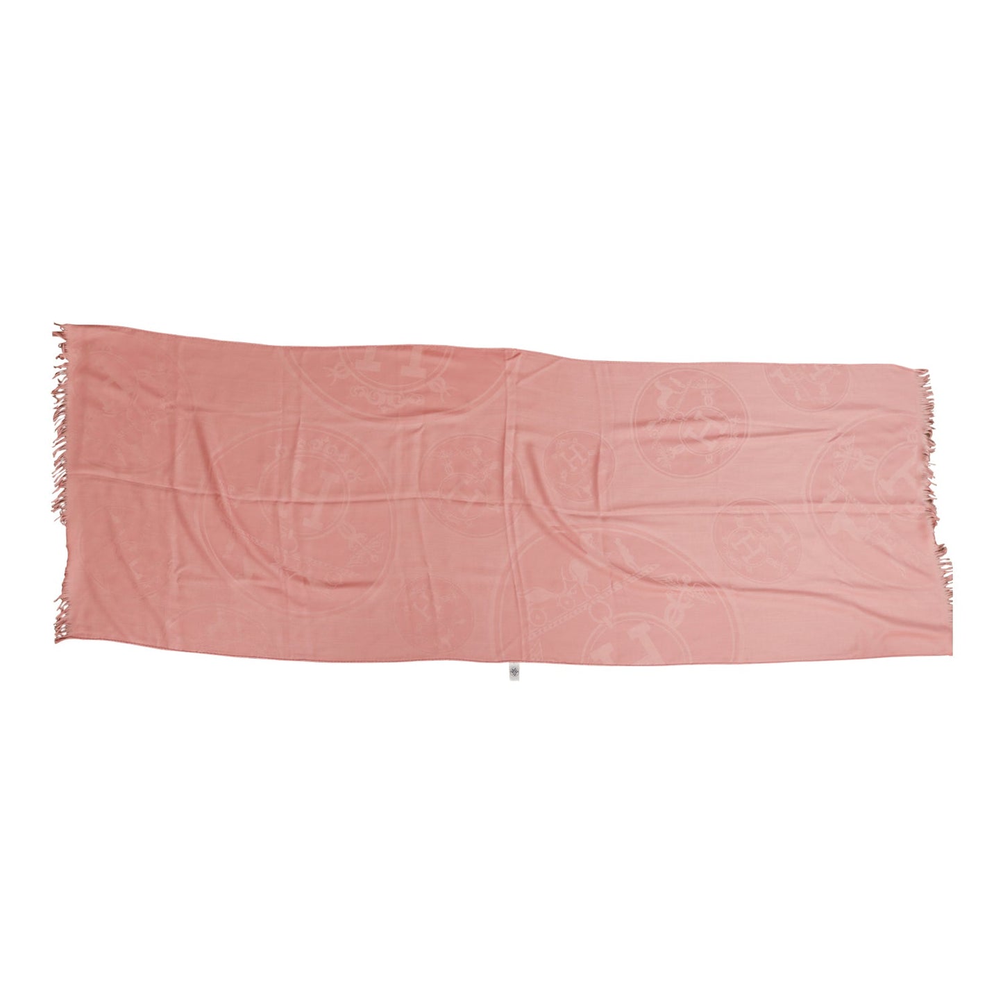 Hermes New Libris Stole Pink Petale Cashmere and Silk