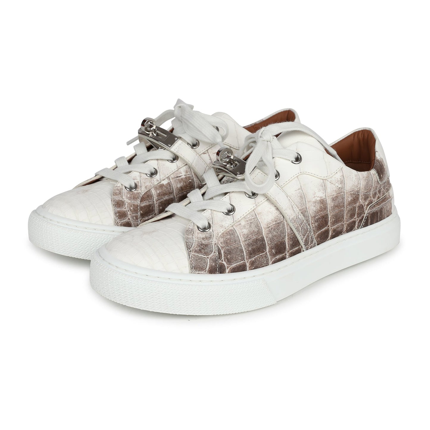 Hermes Day Sneaker Himalaya Niloticus Crocodile 37 EU