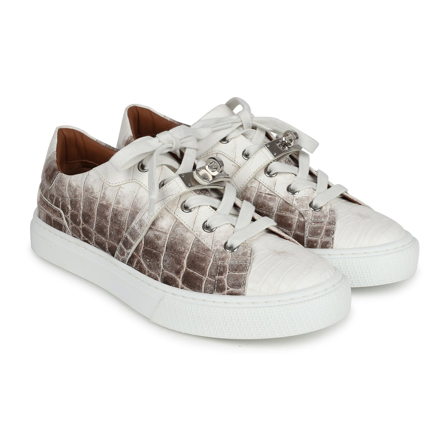 Hermes Day Sneaker Himalaya Niloticus Crocodile 37 EU