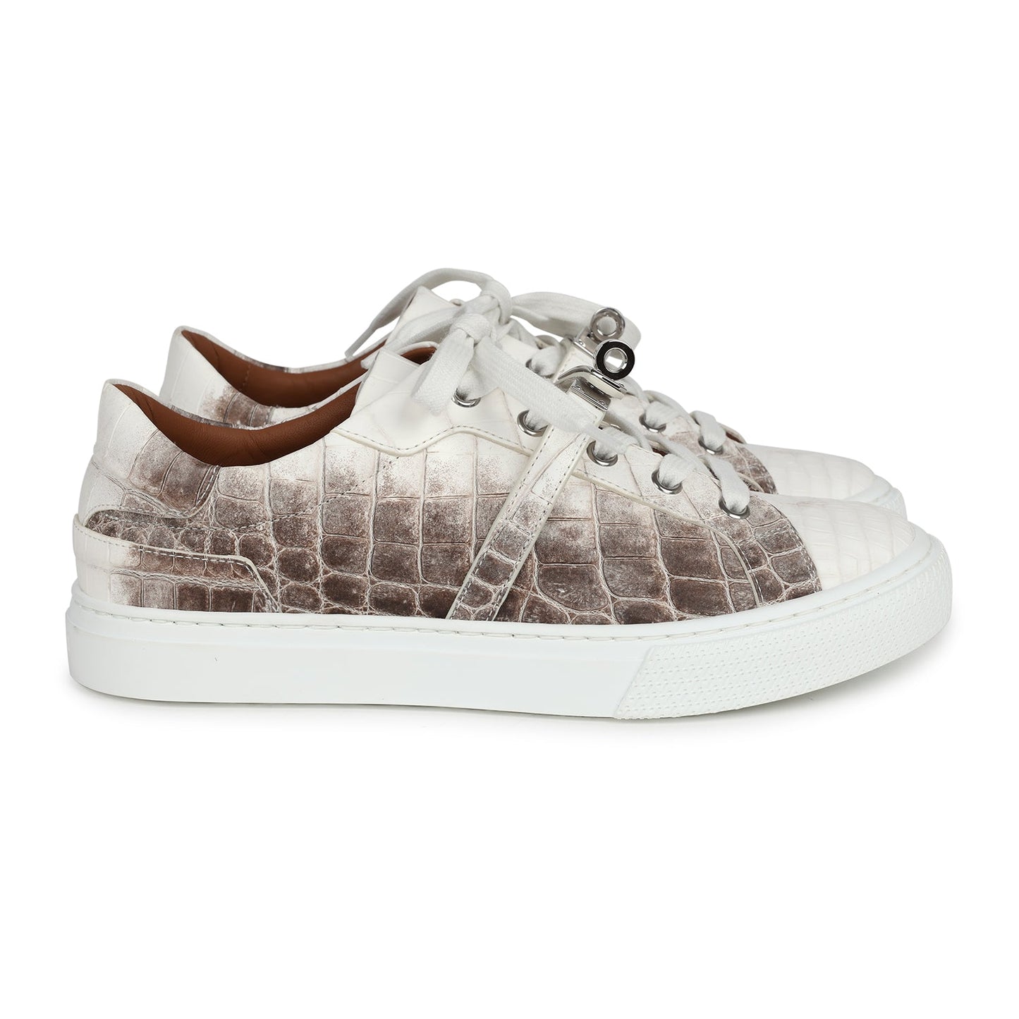 Hermes Day Sneaker Himalaya Niloticus Crocodile 37 EU