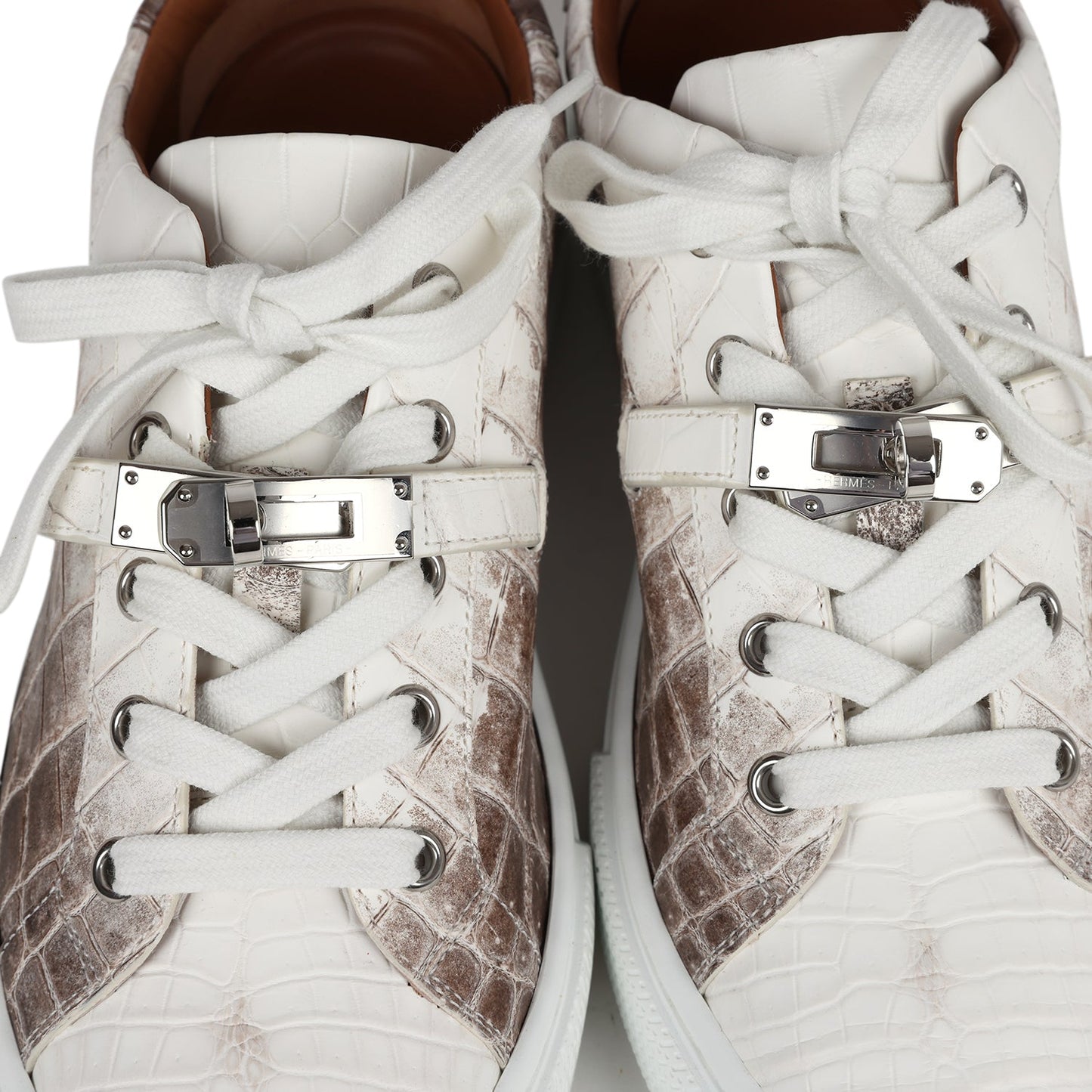 Hermes Day Sneaker Himalaya Niloticus Crocodile 37 EU