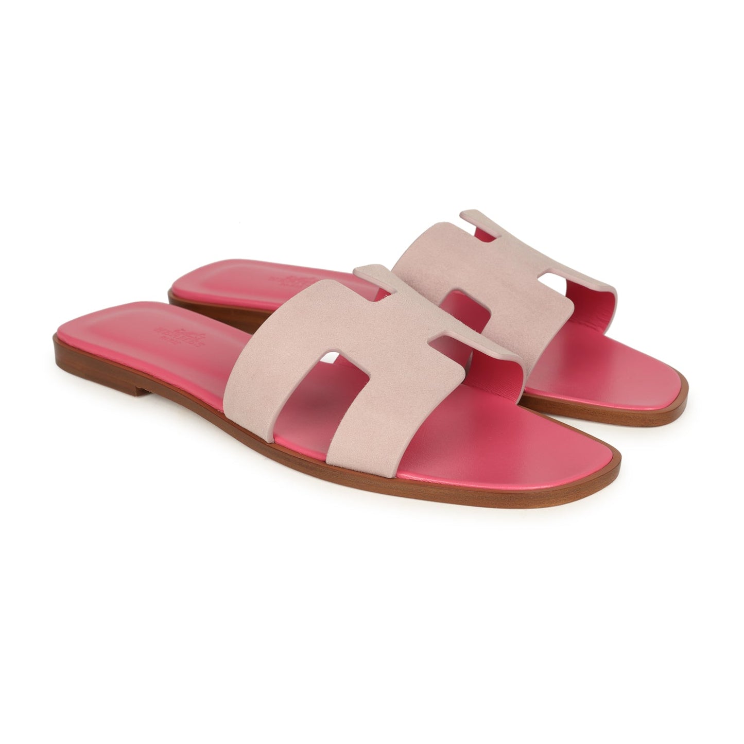 Hermes Oran Sandals Rose Porcelaine 40 EU