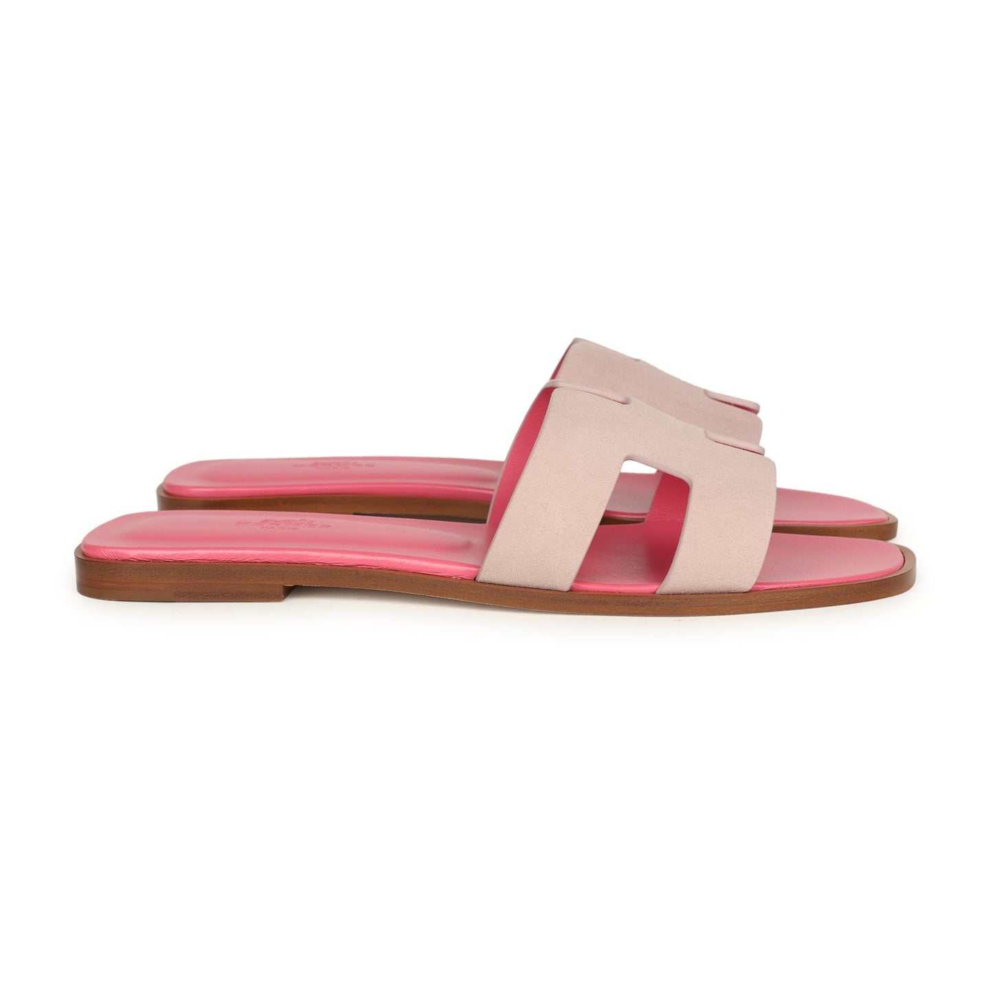 Hermes Oran Sandals Rose Porcelaine 40 EU