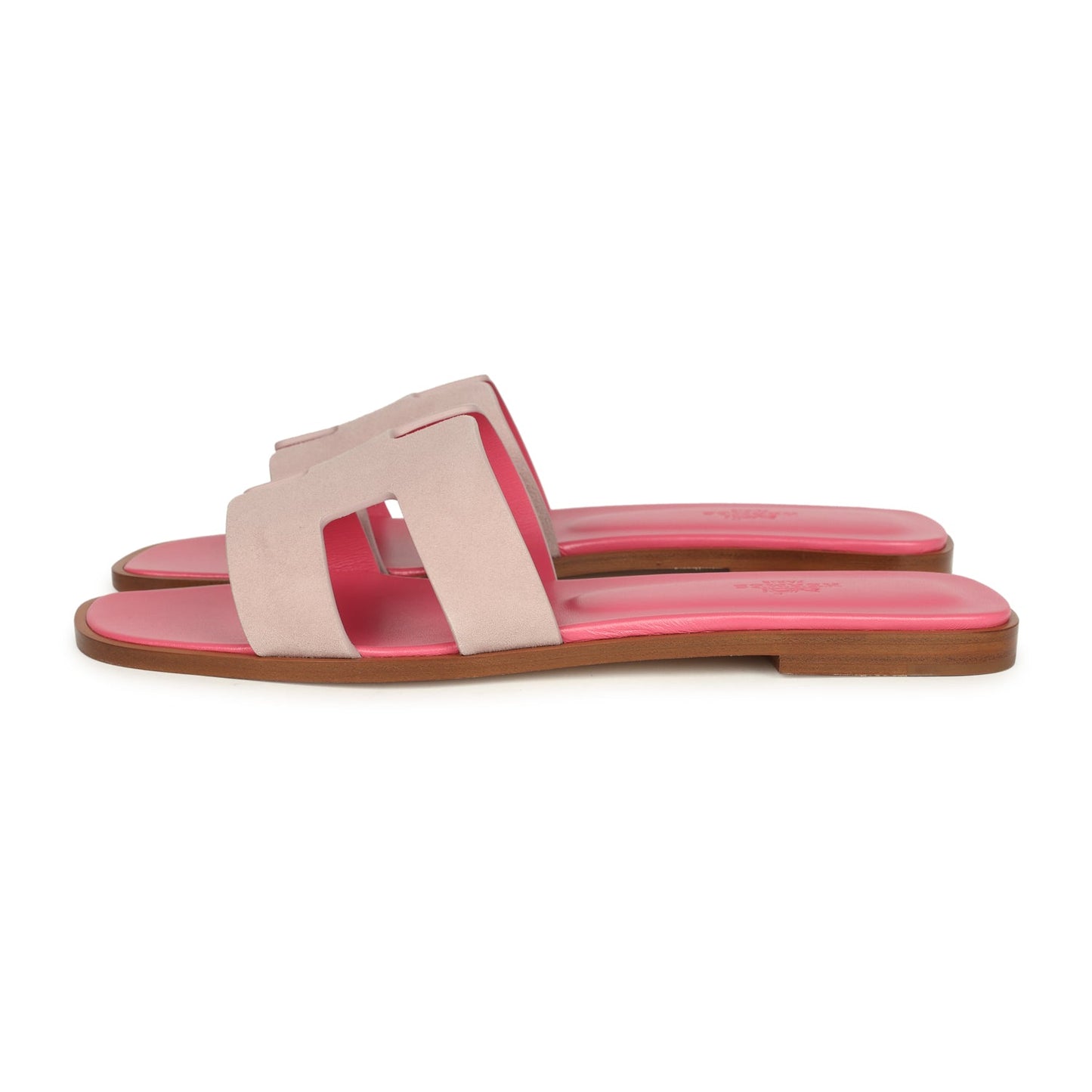 Hermes Oran Sandals Rose Porcelaine 40 EU