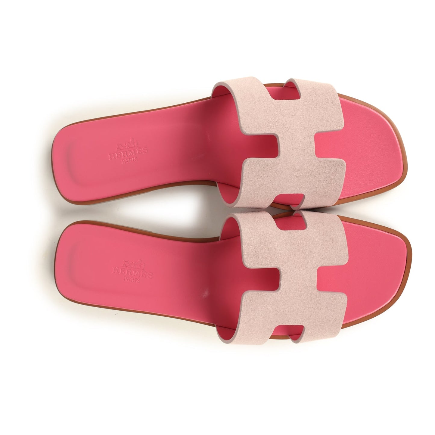 Hermes Oran Sandals Rose Porcelaine 40 EU