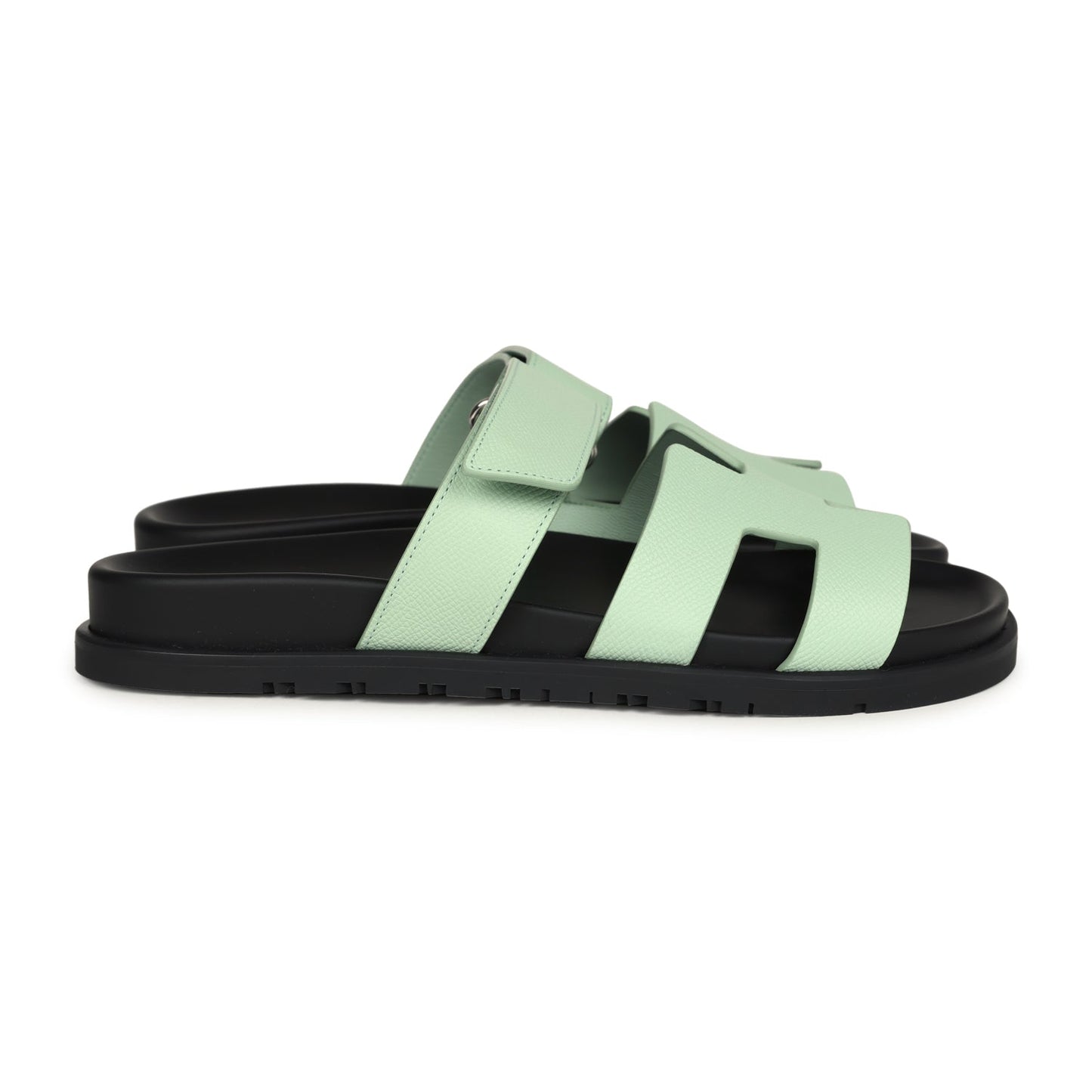 Hermes Chypre Techno Sandals Vert Fizz Epsom 39 EU