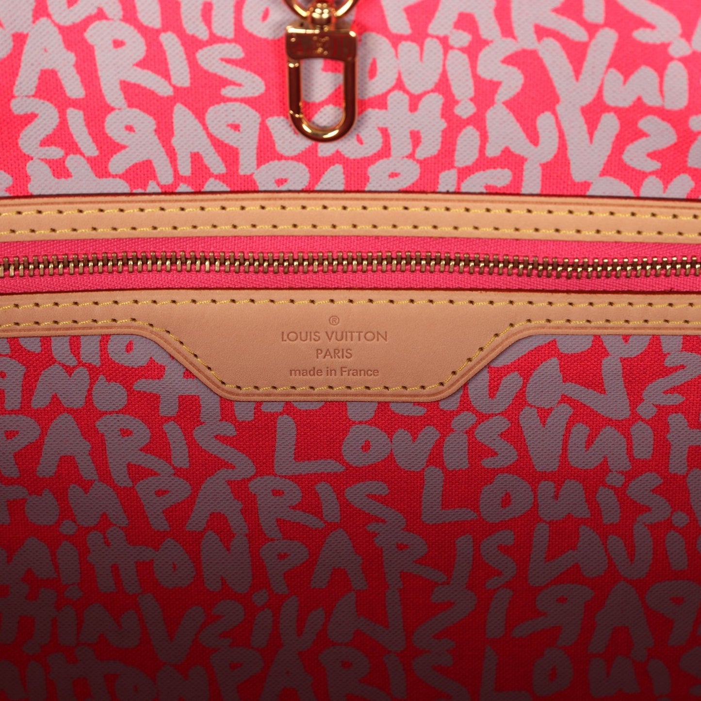 Pre-owned Louis Vuitton X Stephen Sprouse Neverfull GM Fuchsia Pink Monogram Graffiti