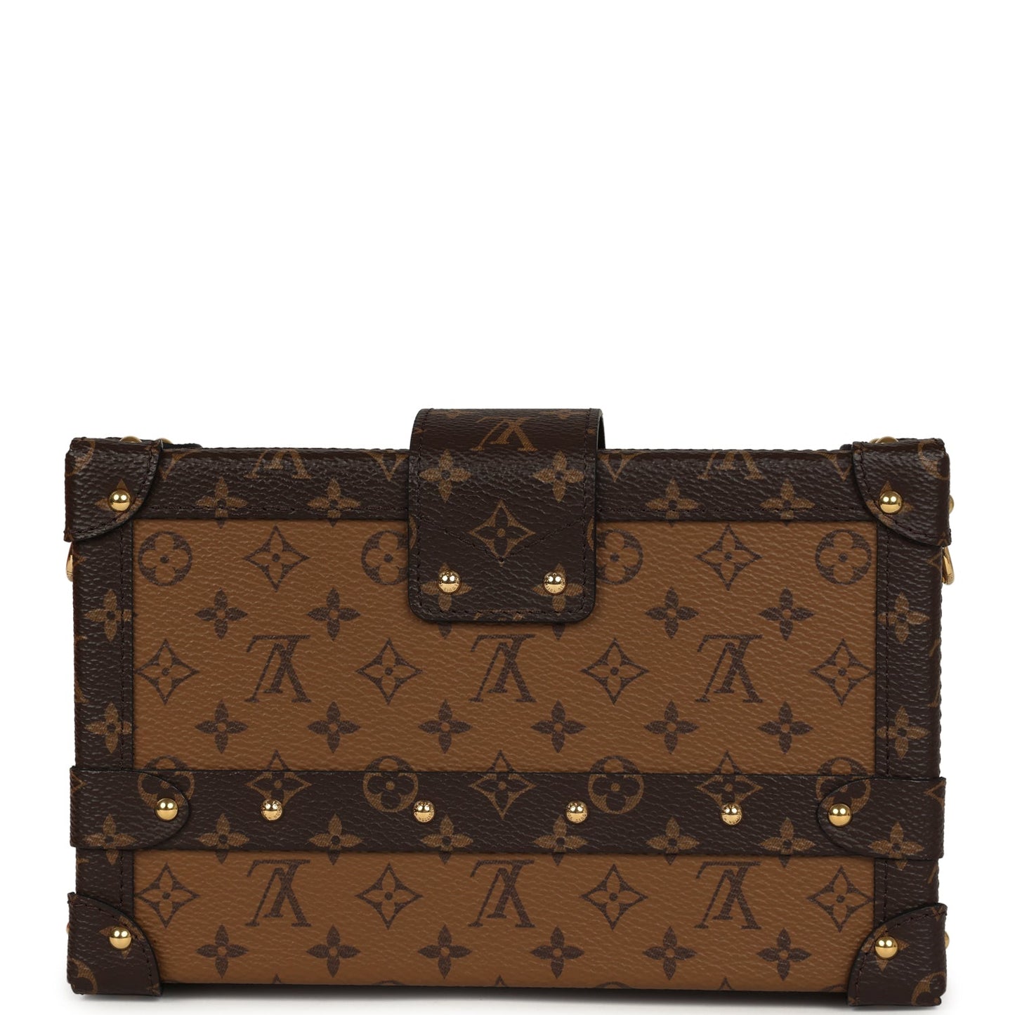 Louis Vuitton Petite Malle Reverse Monogram Canvas Gold Hardware