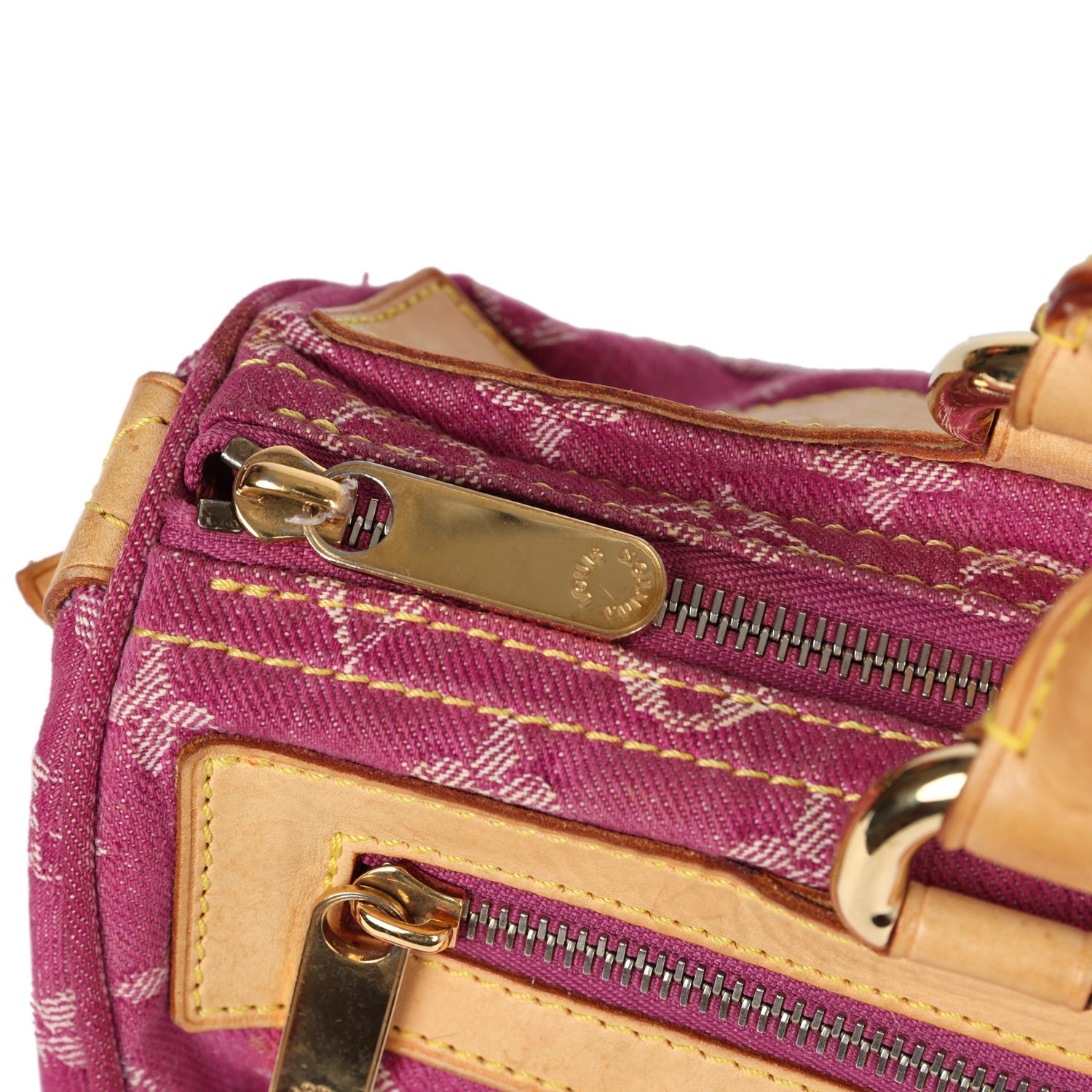 Vintage Louis Vuitton Neo Speedy Pink Denim Monogram Gold Hardware - Bob Flawless Skincare 