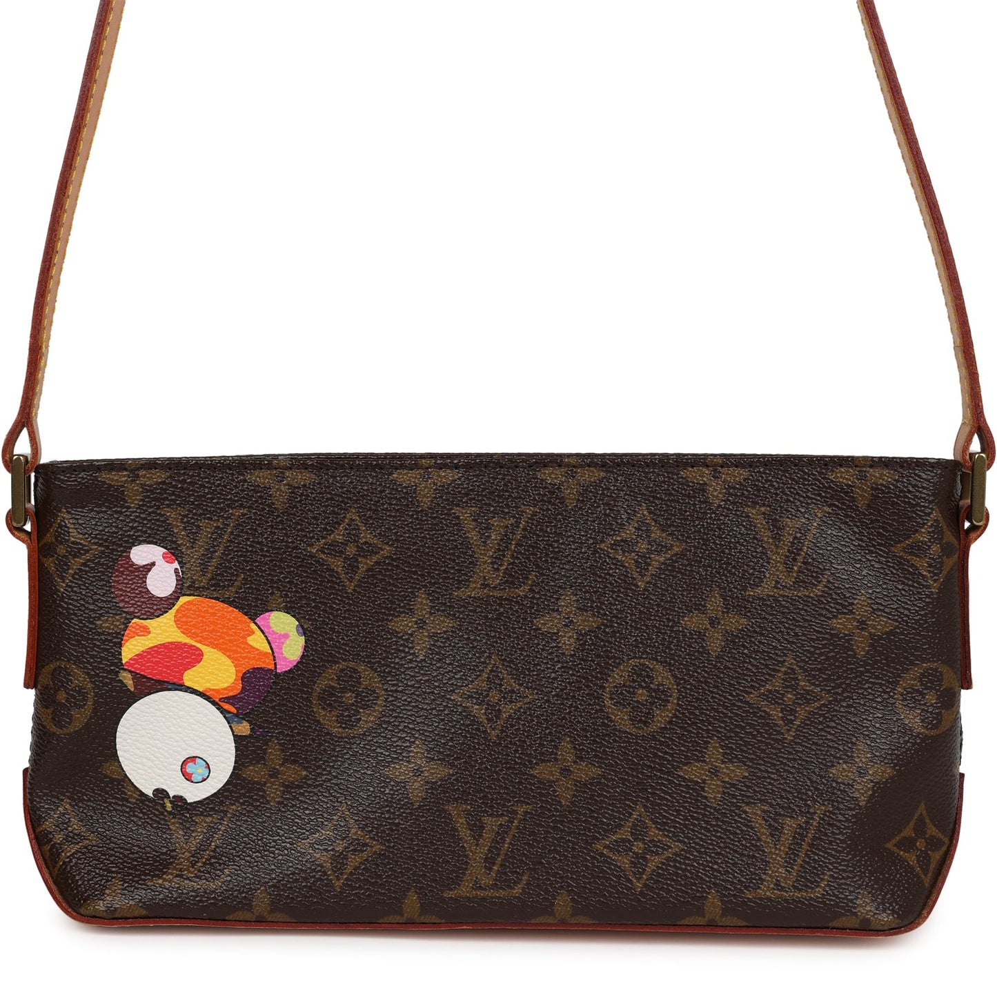 Vintage Louis Vuitton X Takashi Murakami Panda Troutter Brown Monogram Gold Hardware - Bob Flawless Skincare 