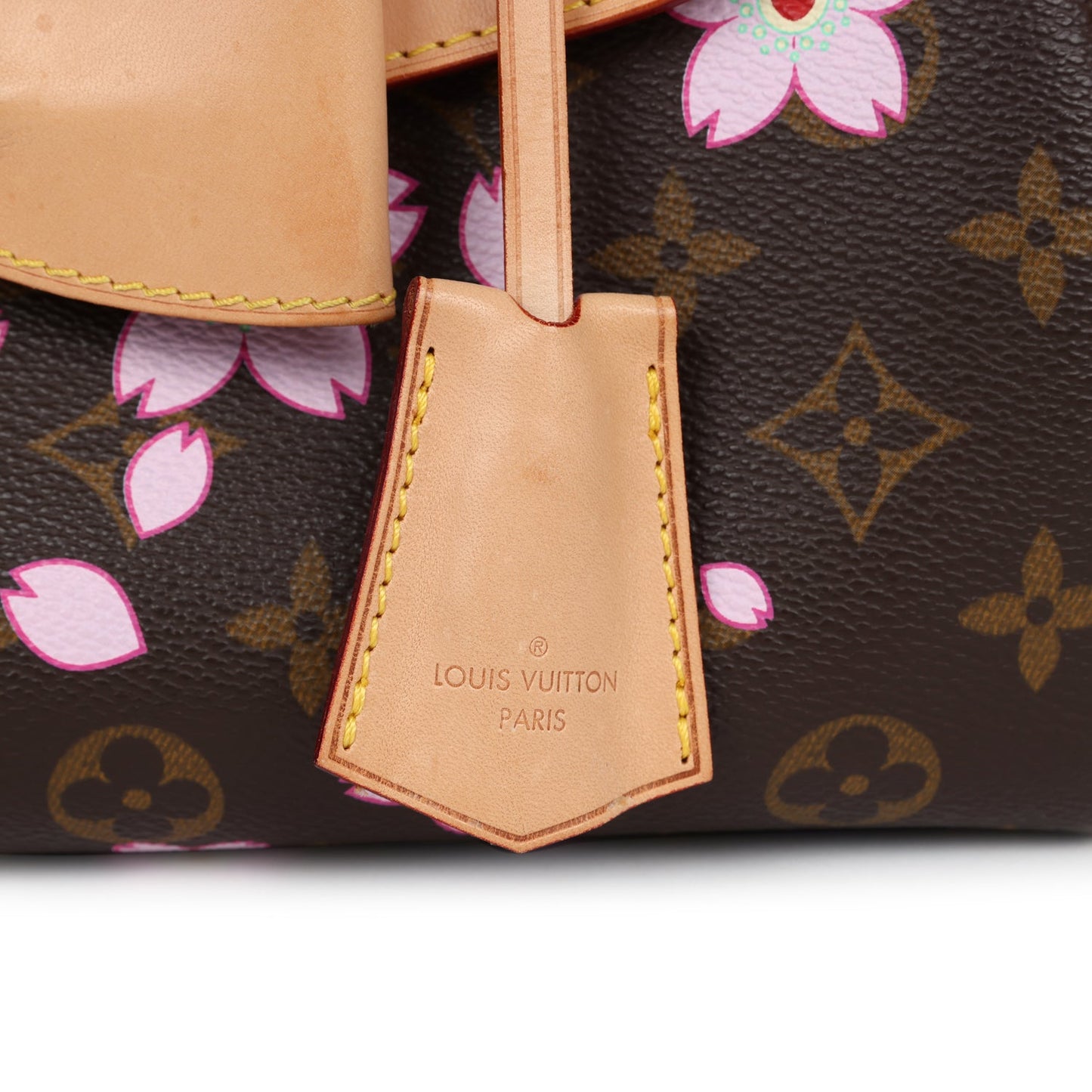 Vintage Louis Vuitton x Takashi Murakami Brown Monogram Cherry Blossom Sac Retro Gold Hardware - Bob Flawless Skincare 