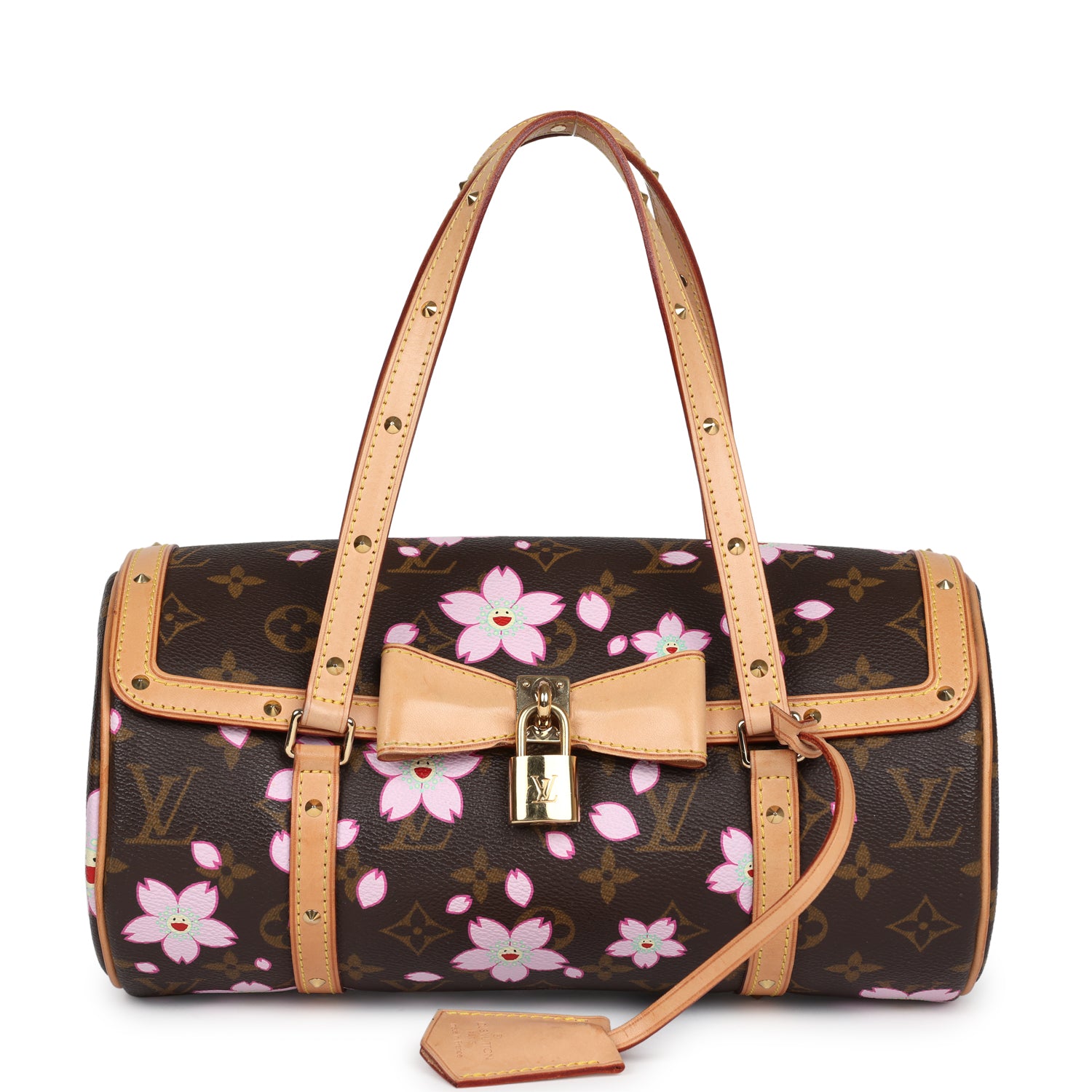 Vintage Louis Vuitton X Takashi Murakami Papillon Monogram Cherry Blossom Gold Hardware - Bob Flawless Skincare 