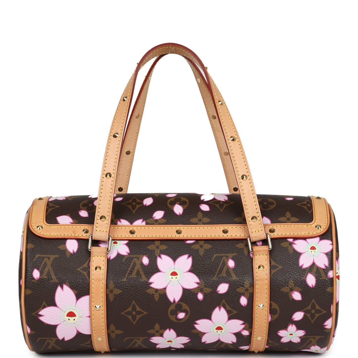 Vintage Louis Vuitton X Takashi Murakami Papillon Monogram Cherry Blossom Gold Hardware - Bob Flawless Skincare 