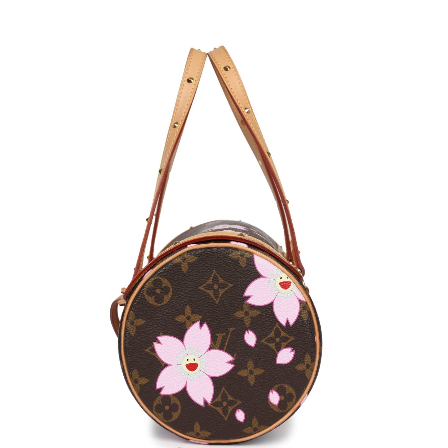 Vintage Louis Vuitton X Takashi Murakami Papillon Monogram Cherry Blossom Gold Hardware - Bob Flawless Skincare 