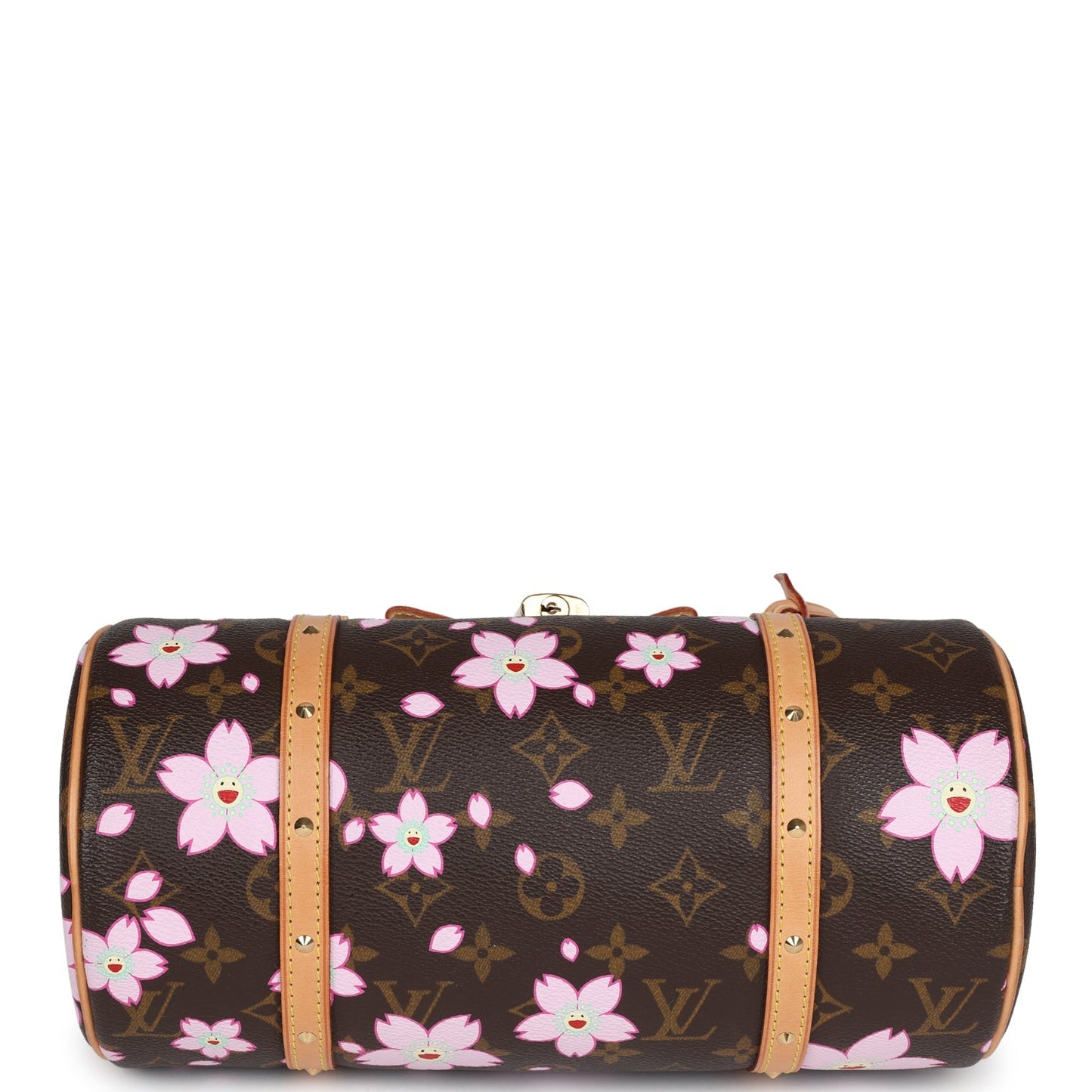 Vintage Louis Vuitton X Takashi Murakami Papillon Monogram Cherry Blossom Gold Hardware - Bob Flawless Skincare 