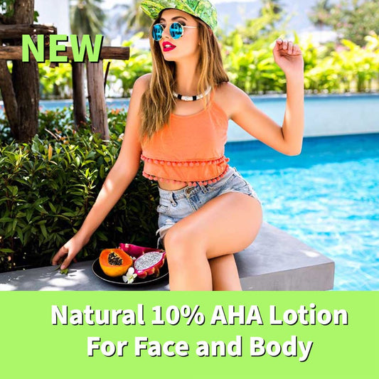 Natural 10% AHA Lotion For Face and Body