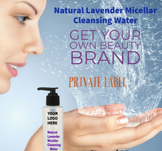 Natural Lavender Micellar Cleansing Water - Facial Wash