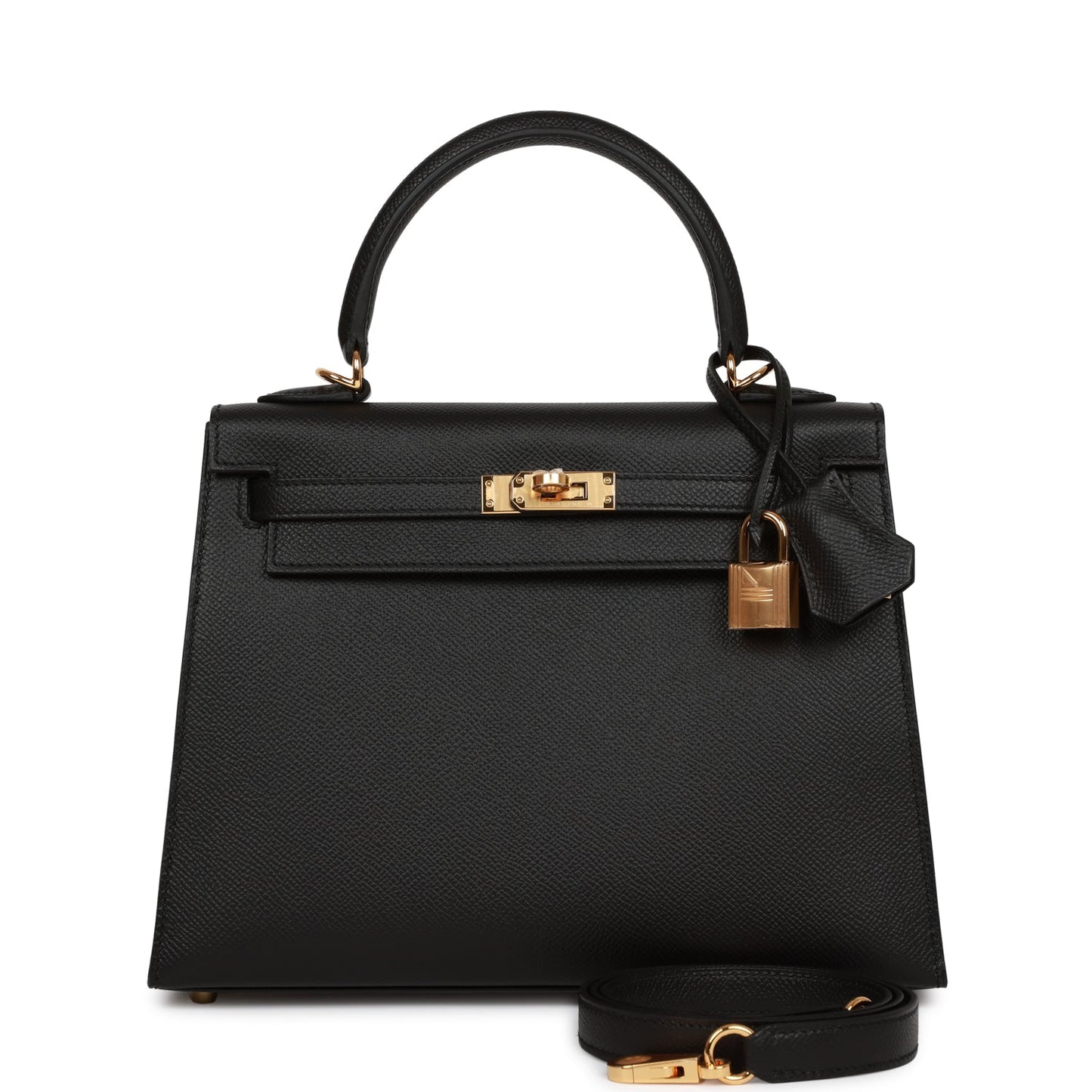 Hermes Kelly 25cm Black Epsom GHW