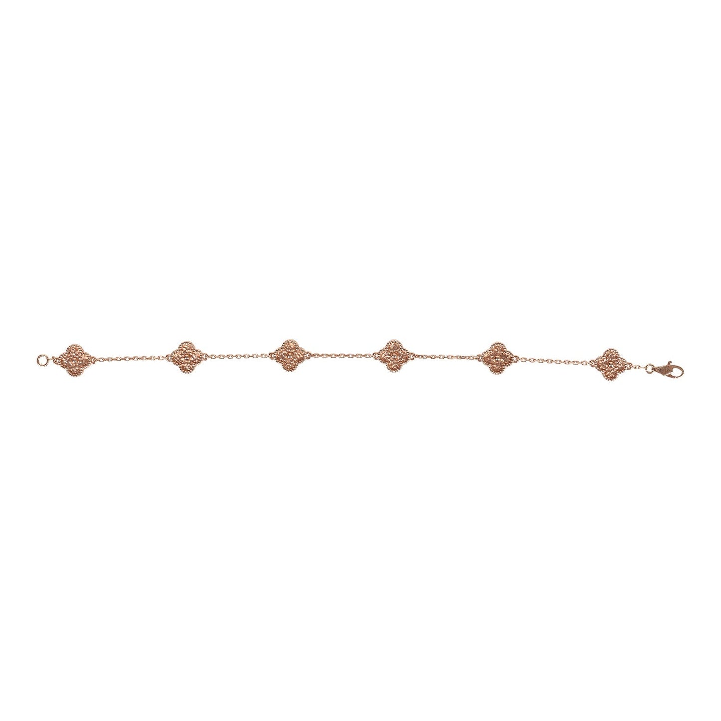 Van Cleef & Arpels Sweet Alhambra Bracelet 6 Motif Rose Gold